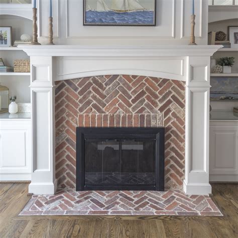 gas fireplace brick